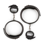 Thigh and Wrist Cuff Set – Durable Faux Leather BDSM Restraint Accessory > Bondage Gear > Restraints