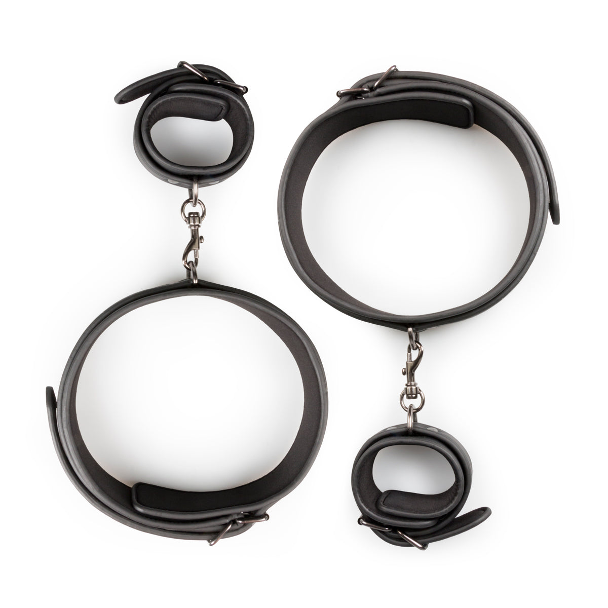 Thigh and Wrist Cuff Set – Durable Faux Leather BDSM Restraint Accessory > Bondage Gear > Restraints