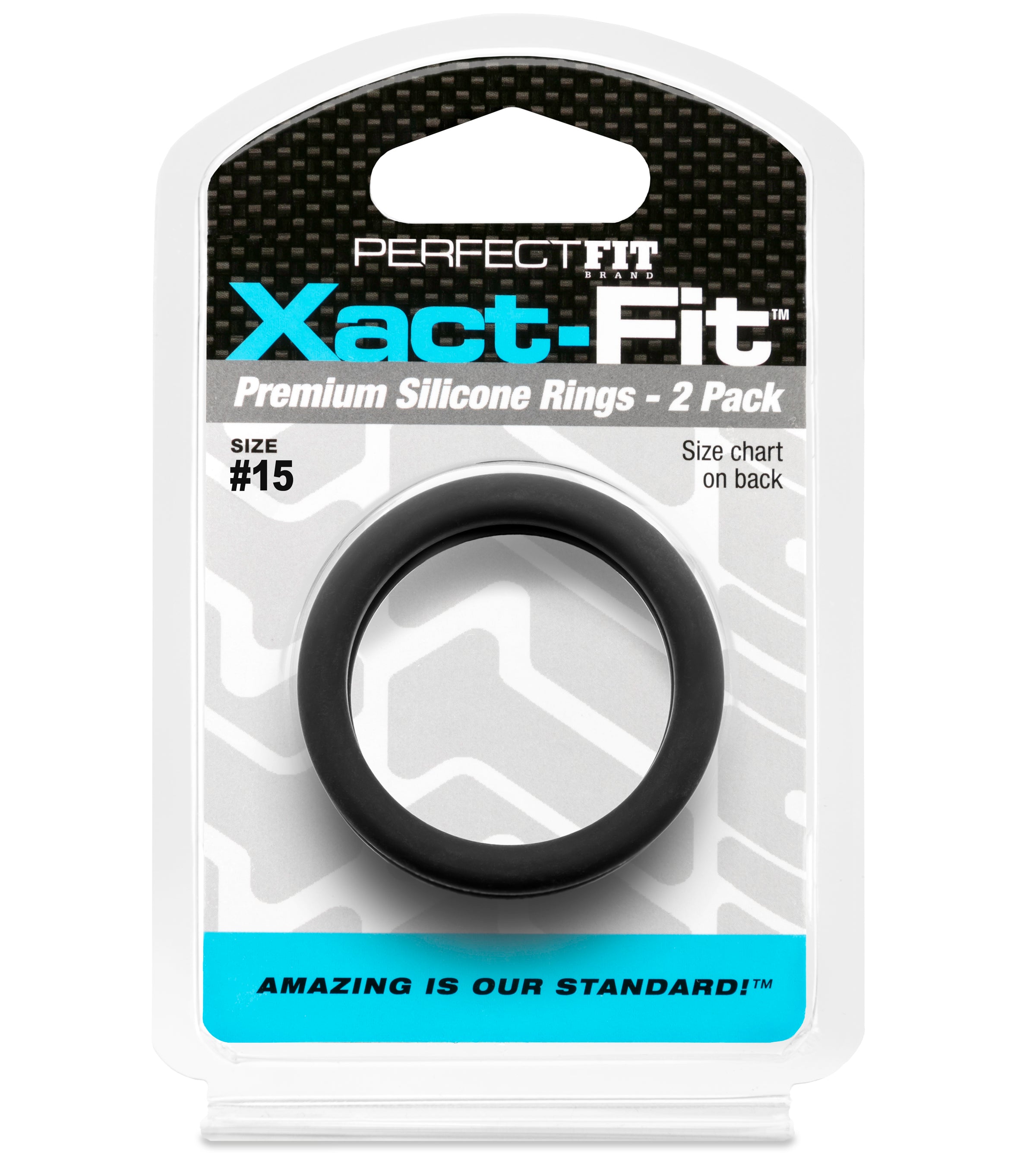 Xact-Fit Ring 2-Pack Size 15 Soft Stretch Cock Rings by Perfect Fit > Cock Ring > Single
