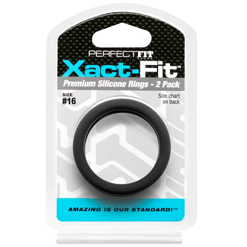 Xact Fit Cock Rings 1.6 Inch Two Pack > Cock Ring > Sets