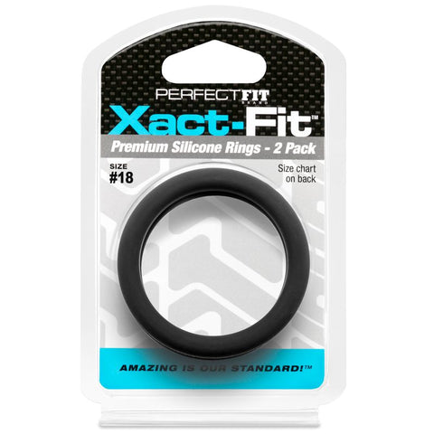 Xact-Fit Precision Fit Male Rings 2-Pack – Comfortable Stretch Cock Rings > Cock Ring > Sets