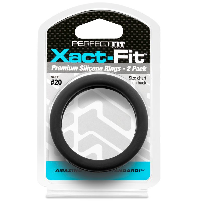 Xact Fit Cock Rings 2 Inch 2 Pack with Incremental Sizing System Cock Rings > Cock Ring > Sets