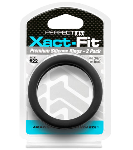 Xact Fit Number 22 2.2 Inch Cock Rings 2 Pack COCK RINGS