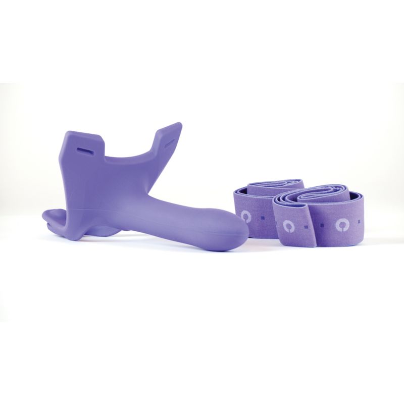 Zoro Strap-On 5.5 Inch – Soft Touch Silicone Strap-On Purple > Dildos > Strap On Dildos