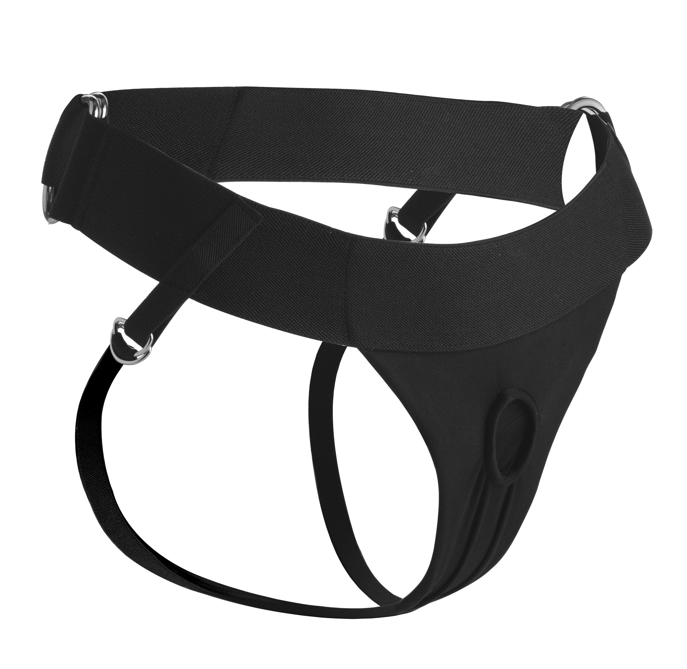 Avalon Jock Style Strap On Harness in Black > Realistic Dildos and Vibes > Strap On Harnesses