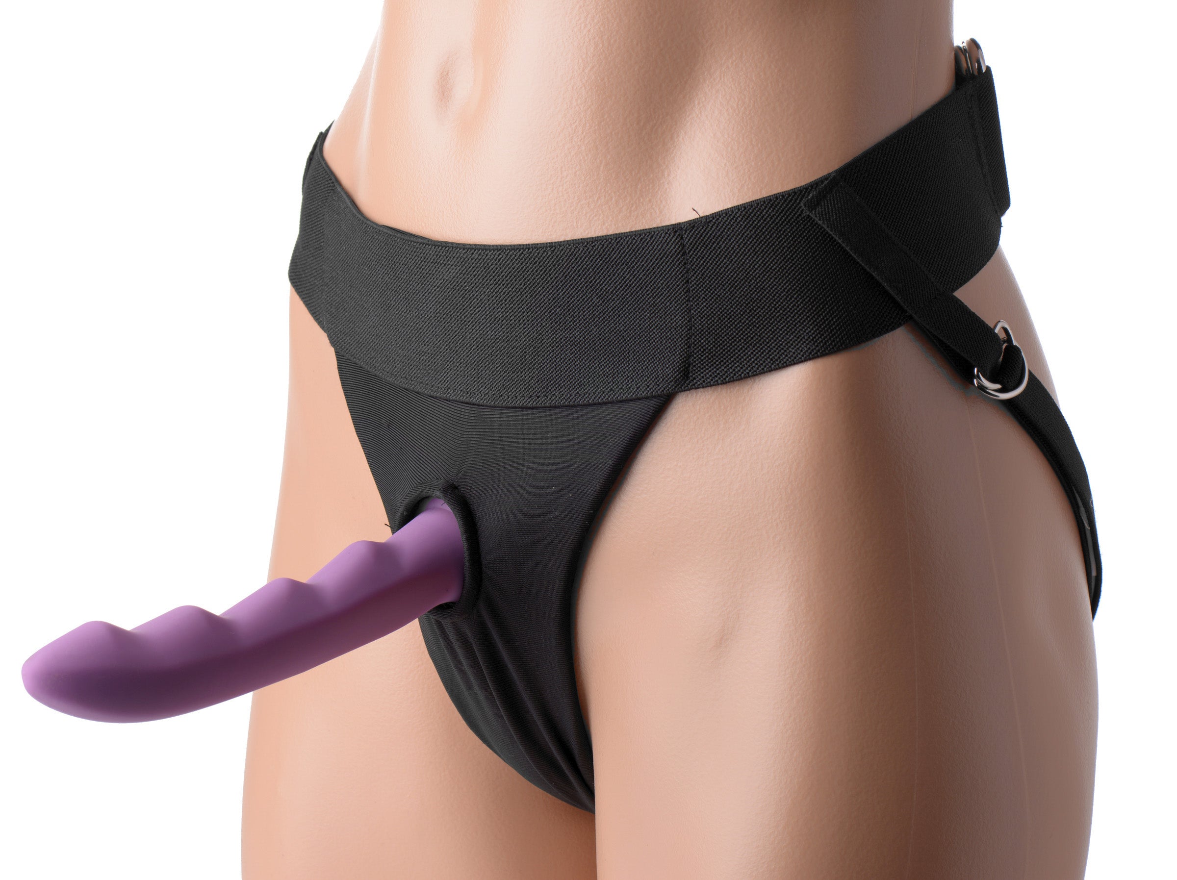 Avalon Jock Style Strap On Harness in Black > Realistic Dildos and Vibes > Strap On Harnesses