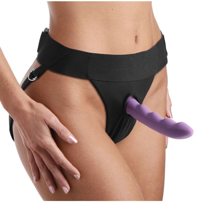 Avalon Jock Style Strap On Harness in Black > Dildos > Strap On Harnesses