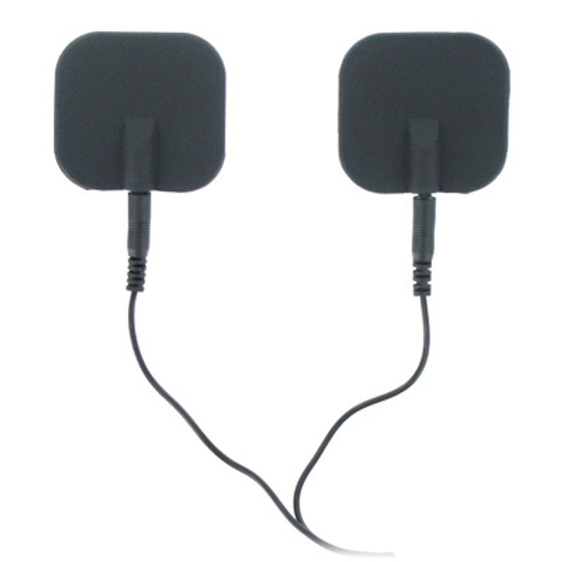 Zeus Deluxe Black Electro Pads Pack of Two E-STIM TOYS