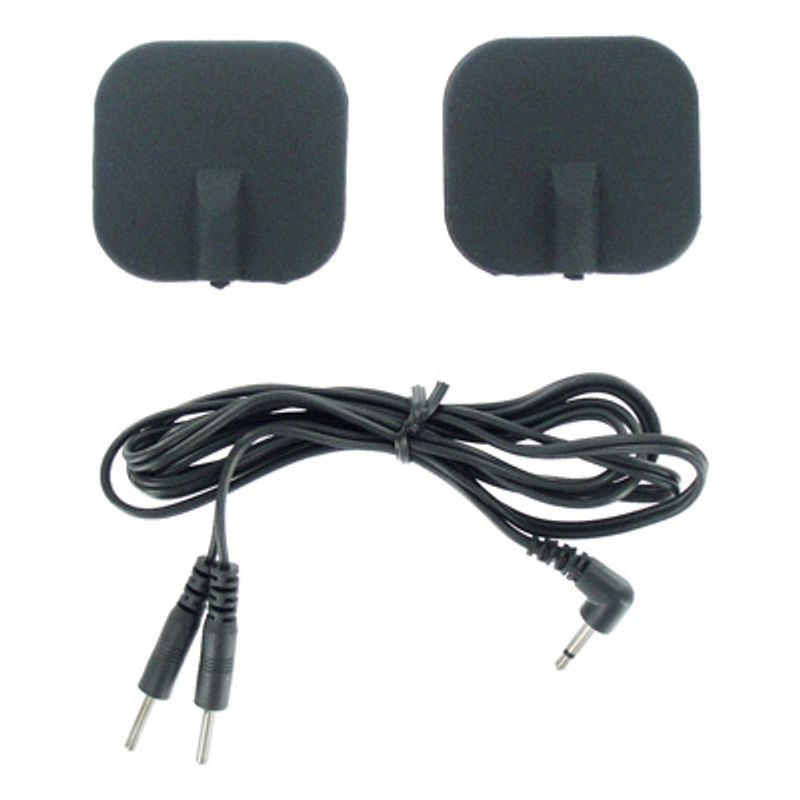 Zeus Deluxe Black Electro Pads Pack of Two E-STIM TOYS
