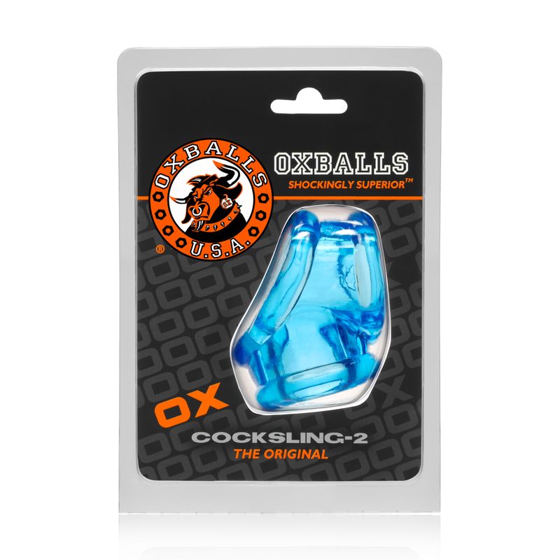 Cocksling 2 Ice Blue Cockring > Cock Ring > Sling