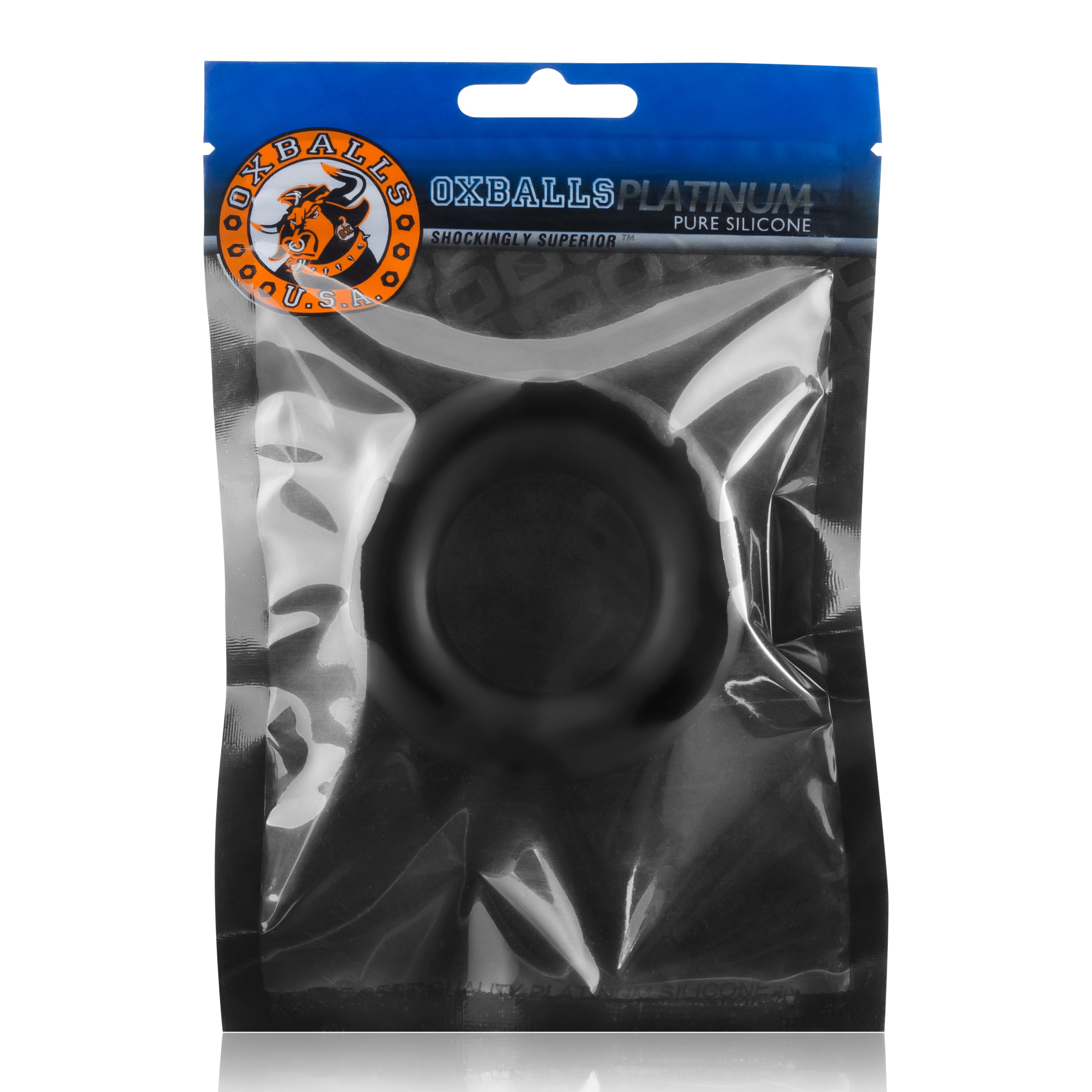 OxBalls Cock T Cockring Black 3.6 Centimeter Inner Diameter > Cock Ring > Single