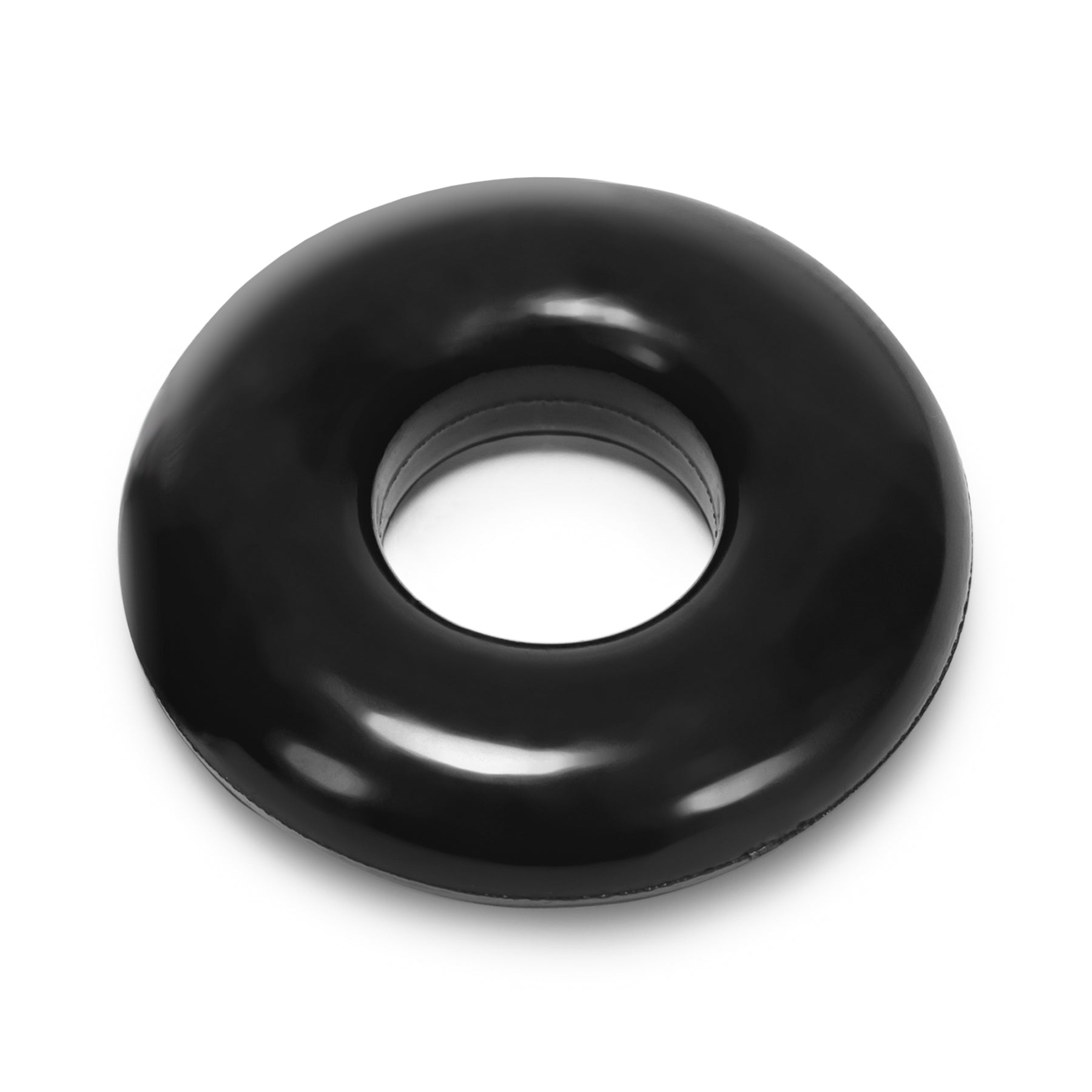 Donut 2 Large Black Cockring with Five Times Stretch Black > Cock Ring > Single