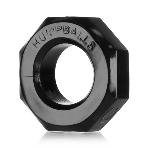 Humpballs Cockring Black Bulge Enhancer with 4.8cm Inner Diameter Black Cockrings
