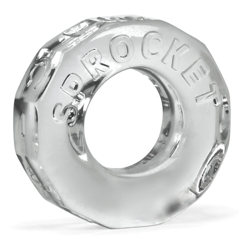 Sprocket Cockring Clear Super Stretch Fit 2.75 Inch Inner Circumference COCK RINGS