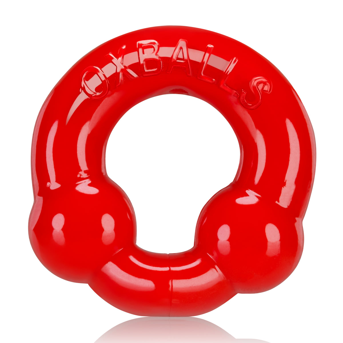 Ultraballs 2 Pack Cockring Steel and Red - 3" inner circumference > Cock Ring > Sets