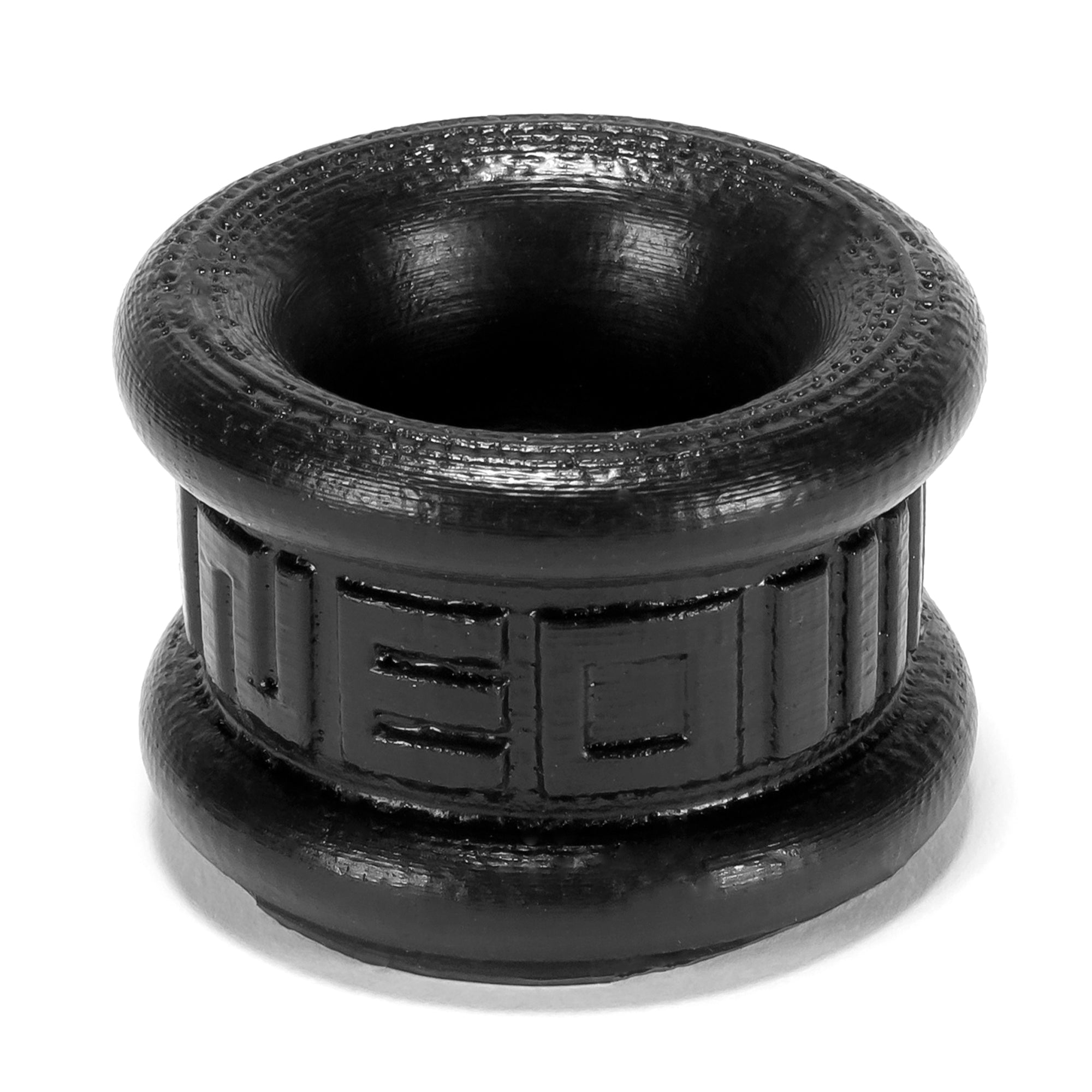Neo Short Ballstretcher in Black Silicone for Enhanced Comfort and Pleasure Ball Stretcher