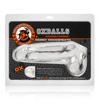Daddy Cocksheath w Balls Clear 10 Inch Length > Sex Toys For Men > Penis Sleeves