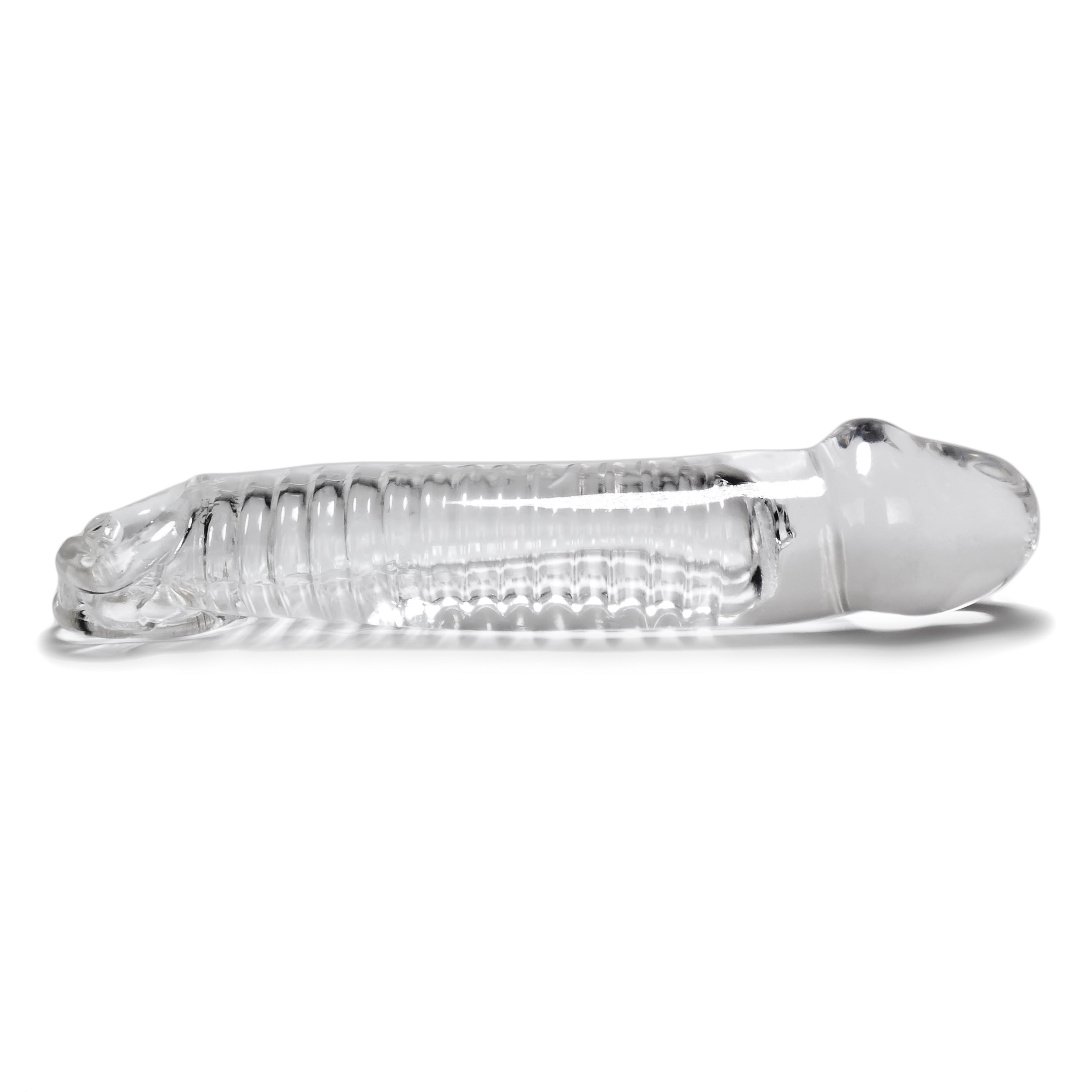 Muscle Cocksheath Clear 9.25 Inch Length for Enhanced Pleasure Clear SLEEVES