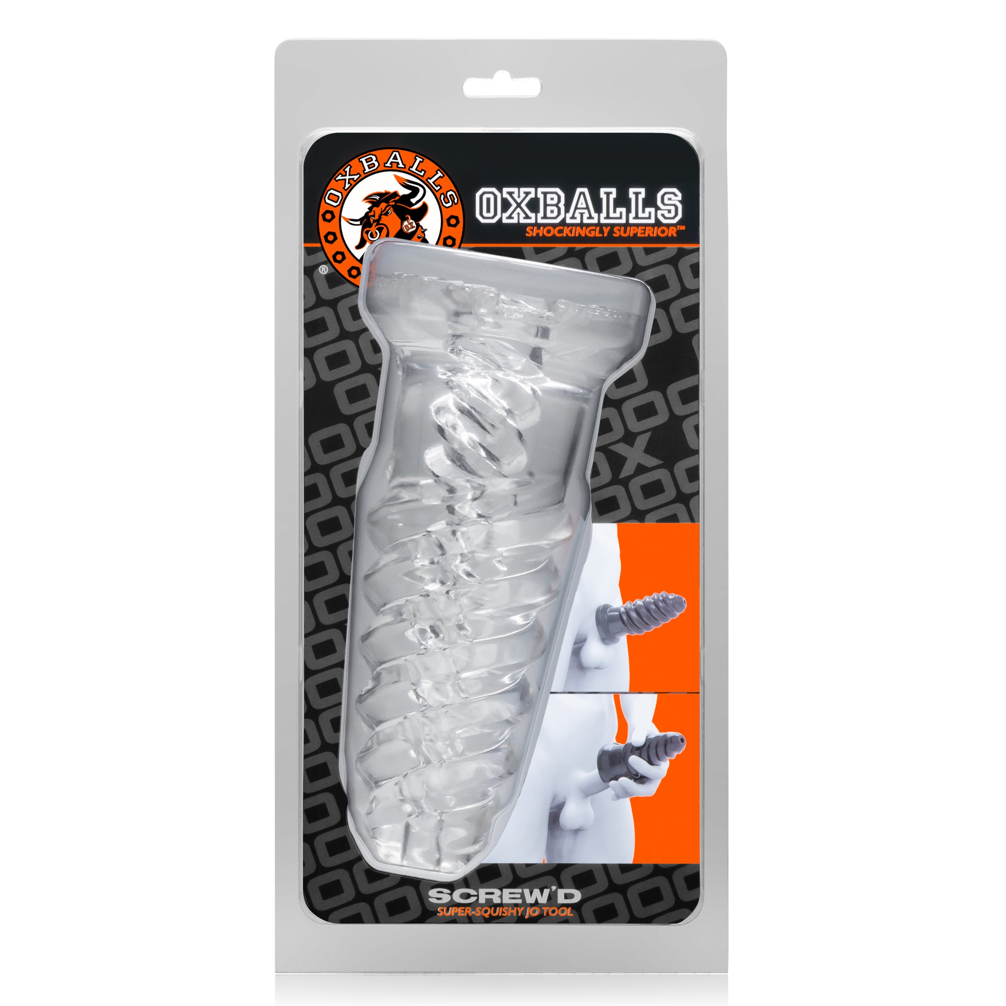 OxBalls Screwd Super Squishy Corkscrew – Soft Textured Male Masturbator > Sex Toys For Men > Masturbators > Manual