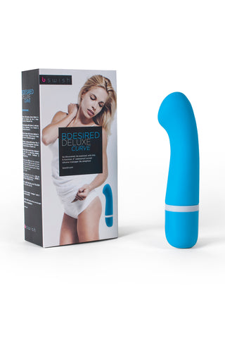 Bdesired Deluxe Curve Blue Lagoon Waterproof Massager 6" Vibrators - G Spot