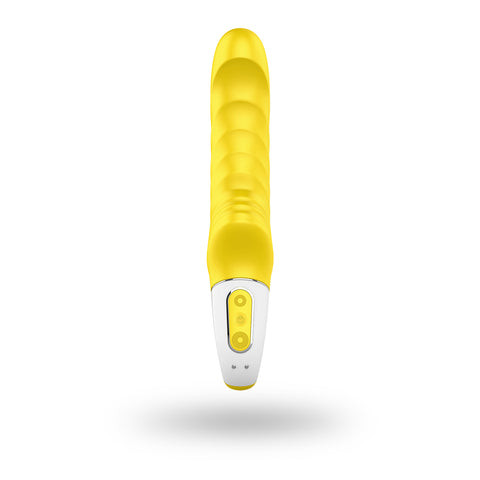 Satisfyer Yummy Sunshine G Spot Silicone Vibrator Yellow Vibrators - G Spot