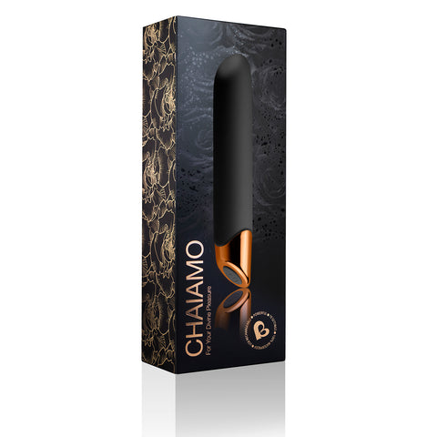 Chaiamo Black Sensual Vibrator with 10 Levels BULLETS