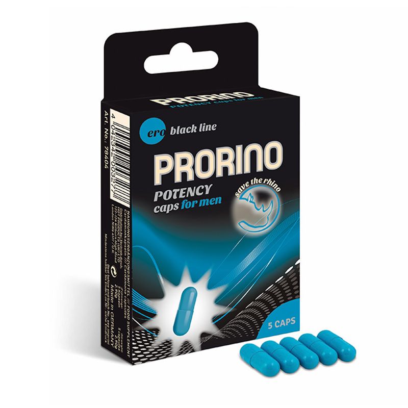 PRORINO Potency Capsules For Men 5 Pc 100% Natural Formula Default Title ENHANCERS