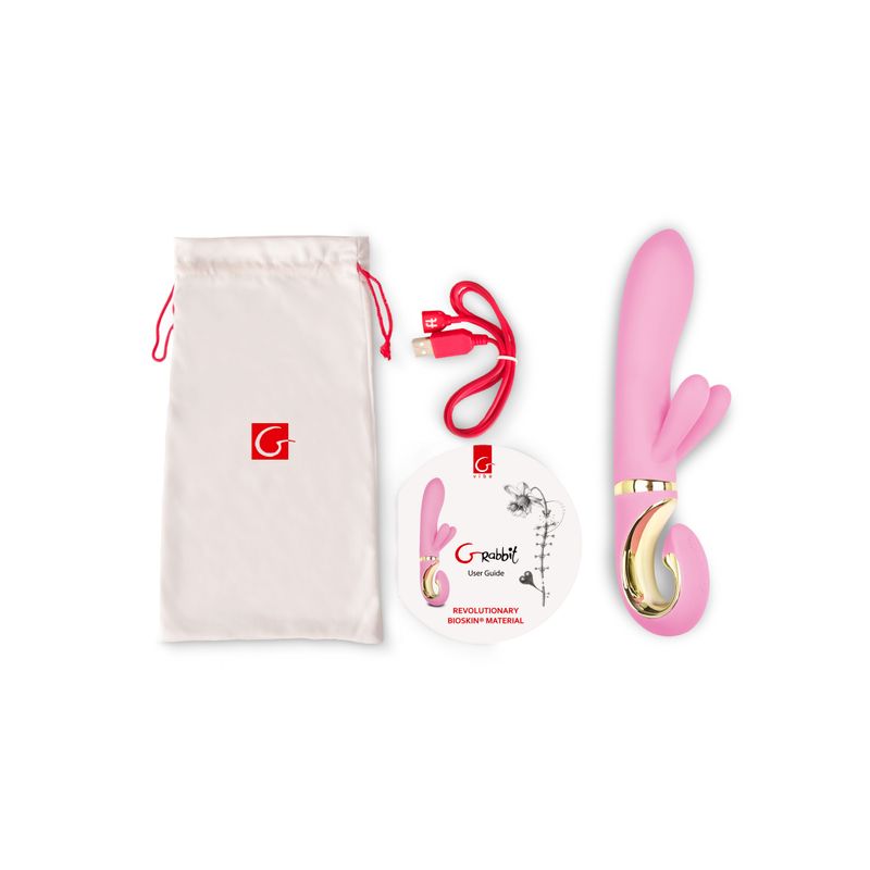 Grabbit Candy Pink 7 x 1.3 Inch G-Spot Vibrator > Vibrators > Ladies > Rabbit