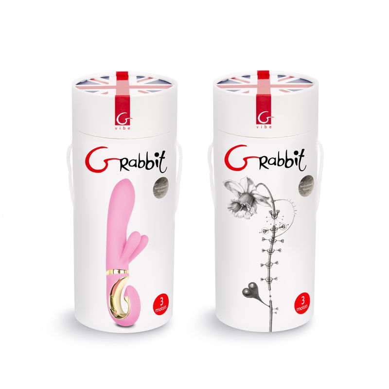 Grabbit Candy Pink 7 x 1.3 Inch G-Spot Vibrator > Vibrators > Ladies > Rabbit