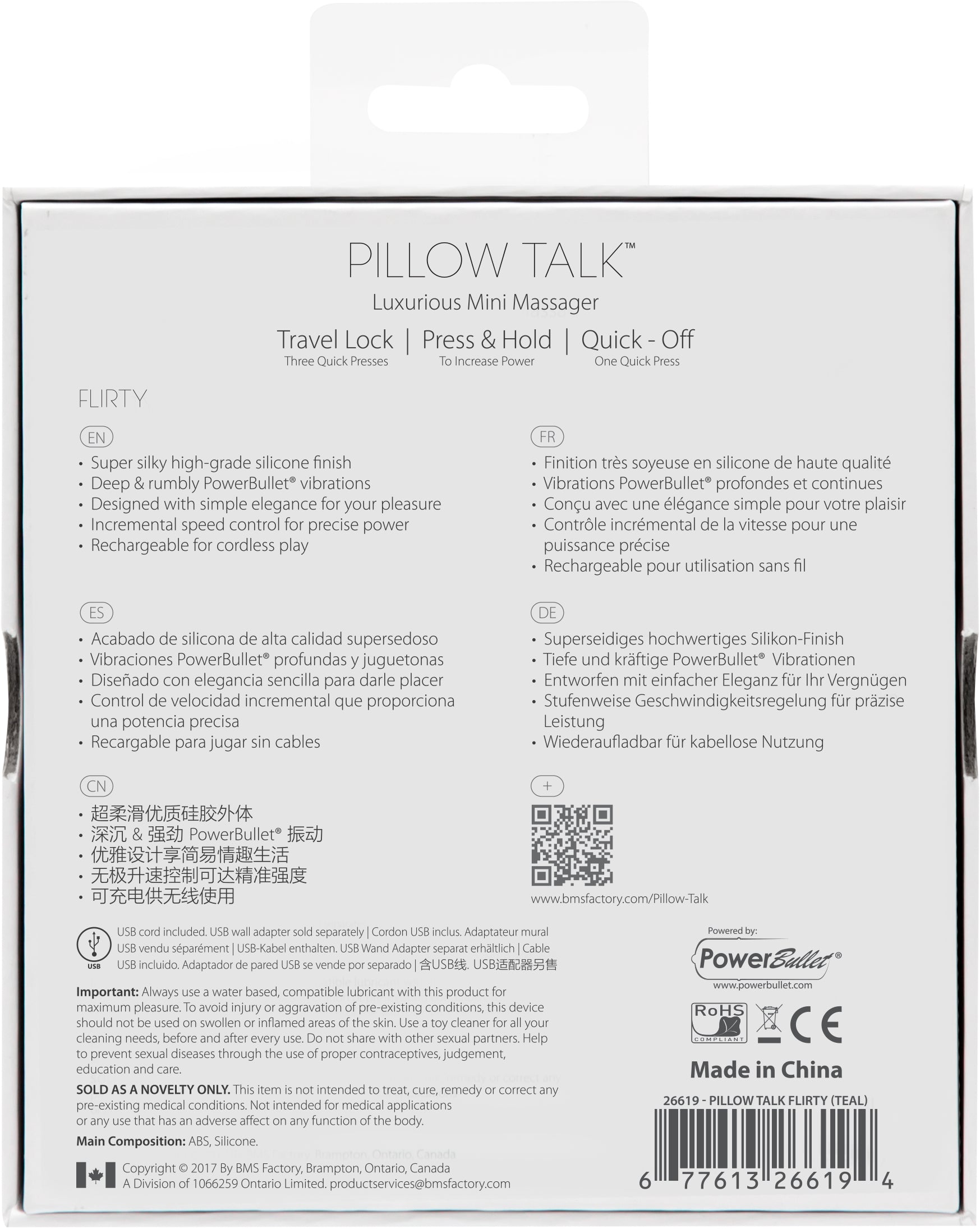 Pillow Talk Flirty Teal Vibrator > Vibrators > Standard Vibrators