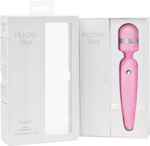 Pillow Talk Cheeky Pink Luxury Self-Care Wand Electric Massager