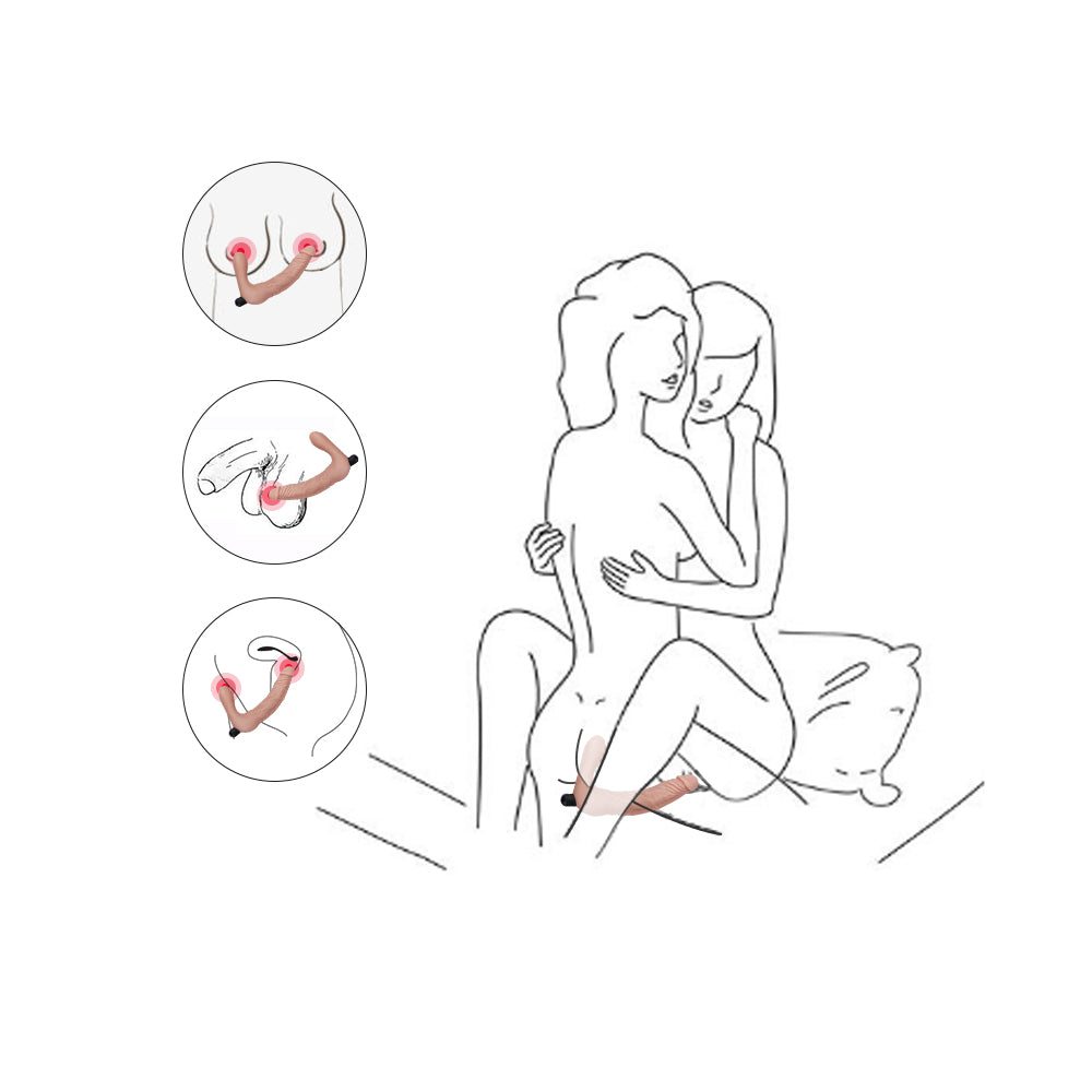 IJOY Rechargeable Strapless Strap-On with Insertable G-Spot Stimulator Device (8.25 inches) > Dildos > Strapless Strap Ons