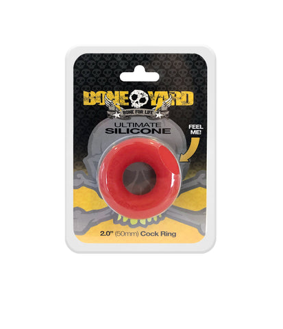 Ultimate Silicone Cock Ring Red 50mm Three Times Stretch COCK RINGS