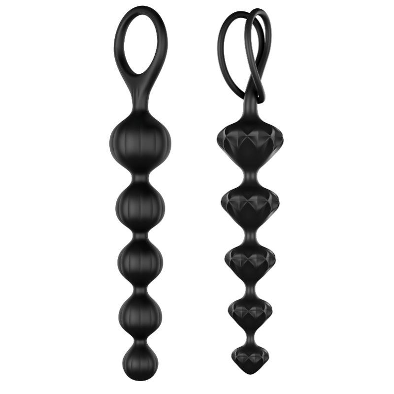 Satisfyer Silicone Anal Beads Set of 2 – Smooth Ergonomic Design 8 Inches Anal Beads > Anal Range > Anal Beads