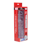 Clear Penis Enhancer Sleeve 3 Inch Length 1 Inch Girth Extension Sleeve > Sex Toys For Men > Penis Sleeves