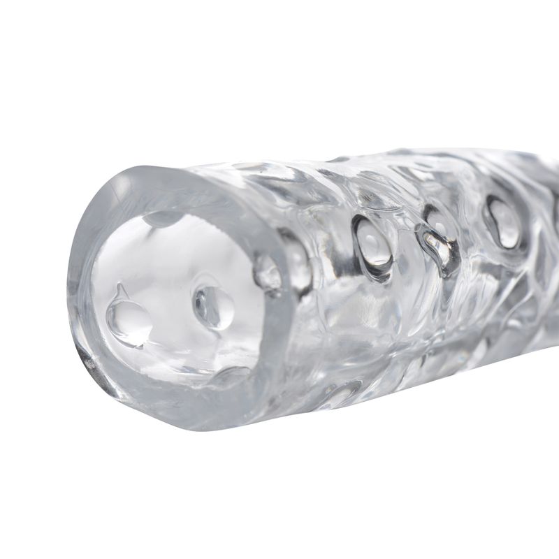 Clear Penis Enhancer Sleeve 3 Inch Length 1 Inch Girth Extension Sleeve > Sex Toys For Men > Penis Sleeves