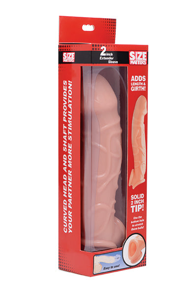 2in Extender Sleeve Flesh - 9 In Total Length, 1.2 In Diameter