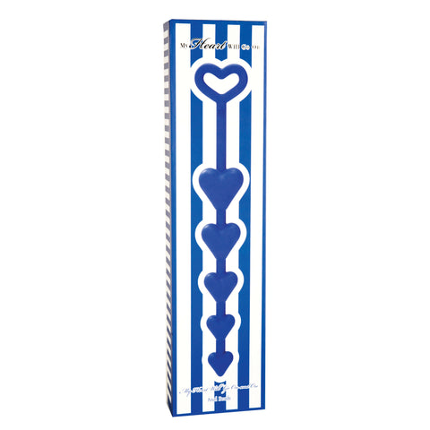 My Heart Will Go On And On Beads 30.4cm Silicone Toy Blue Beads