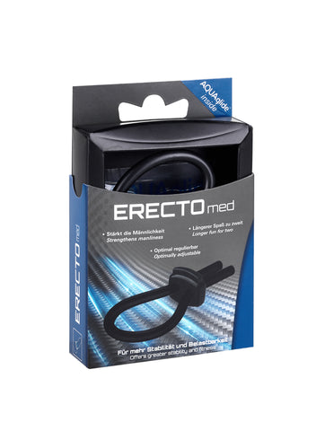 Erectomed Adjustable Cock Ring Black for Enhanced Pleasure and Performance COCK RINGS
