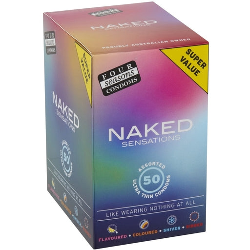 Four Seasons Naked Sensations Ultra Thin Condom Collection 50 Pack Default Title Condoms