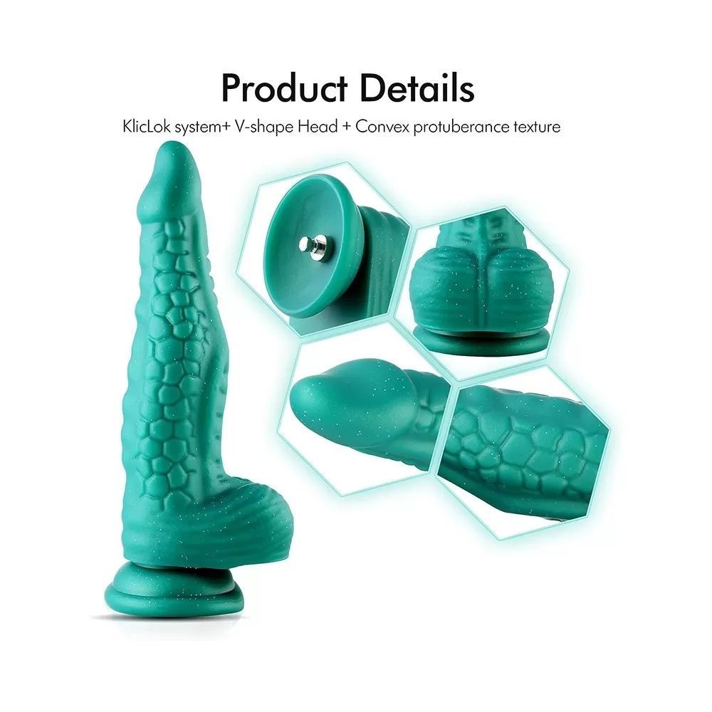 HiSmith Silicone Tapered Anal Dildo 9.85 Inch in Green > Dildos > Fantasy
