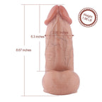 Hismith 8.67in Liquid Silicone Dildo Flesh