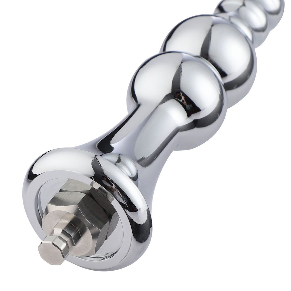 HiSmith 8.2 Inch Aluminium Smooth Beaded Anal Dildo > Sex Toys > Sex Machines > Attachments