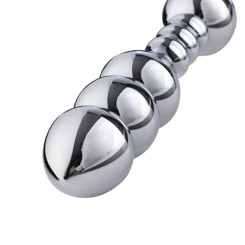 HiSmith 8.2 Inch Aluminium Smooth Beaded Anal Dildo > Sex Toys > Sex Machines > Attachments