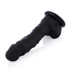 8.7in Flexible Silicone Black Dildo for Hismith