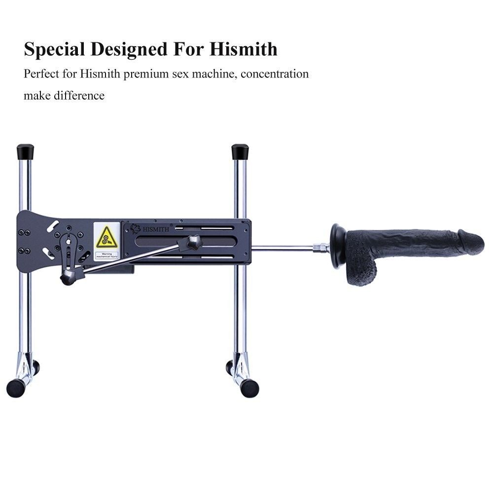 8.7in Flexible Silicone Black Dildo for Hismith