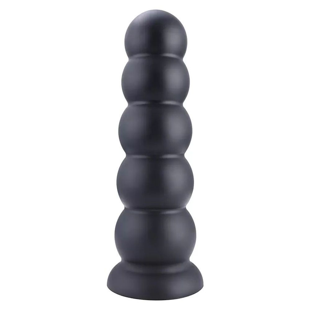 HiSmith Smooth Beaded Silicone Anal Butt Plug (Black) – 11.8 Inch Anal Plug > Anal Range > Oversized Anal Toys