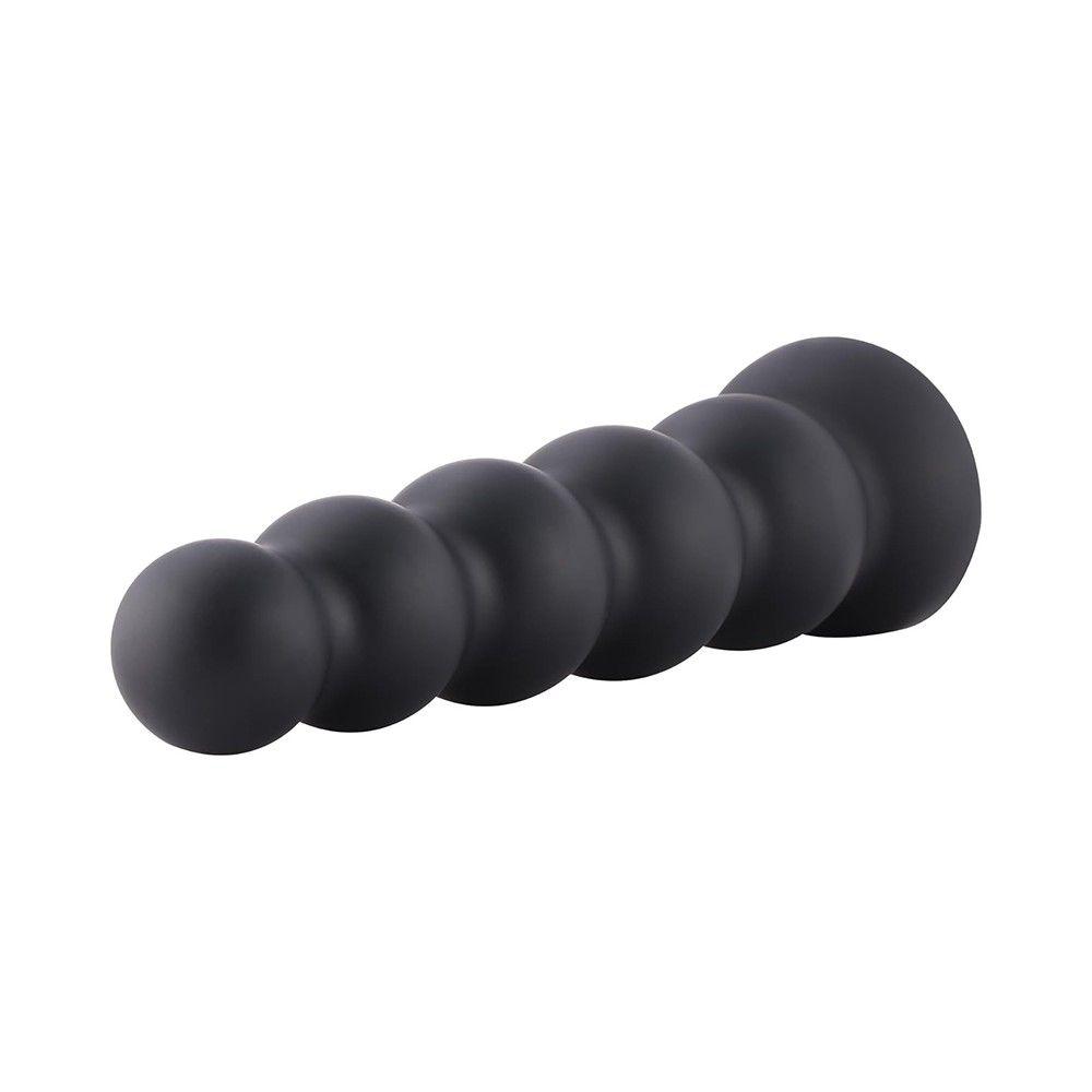 HiSmith Smooth Beaded Silicone Anal Butt Plug (Black) – 11.8 Inch Anal Plug > Anal Range > Oversized Anal Toys