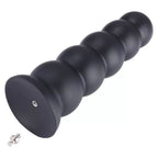 HiSmith Smooth Beaded Silicone Anal Butt Plug (Black) – 11.8 Inch Anal Plug > Anal Range > Oversized Anal Toys