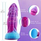 Hismith 8in Monster Series Silicone Dildo